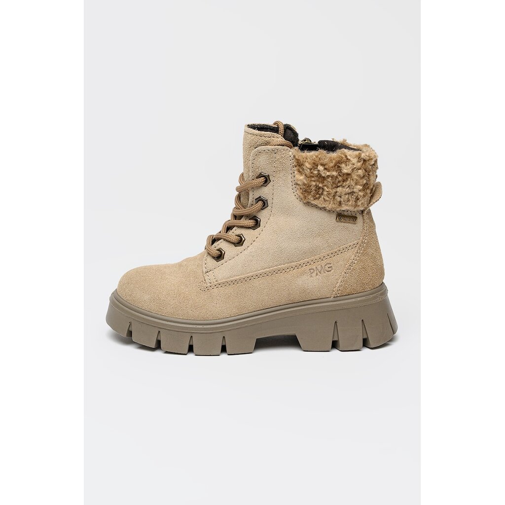 Боти Gore-Tex с велур и еко кожа - Бежов