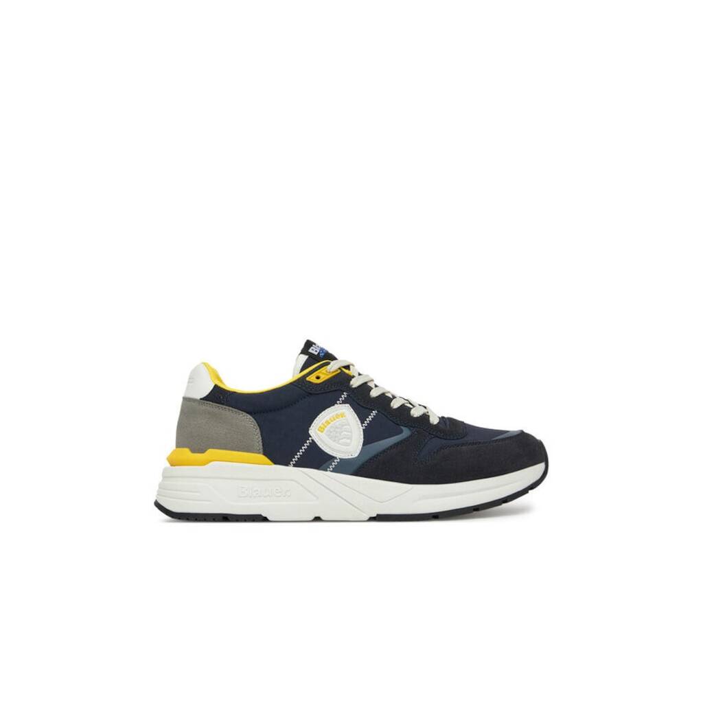 Мъжки спортни обувки - S5RAY01/NYN - Blue - Textile - 44 EU - Navy/Grey - Сив/Тъмносин
