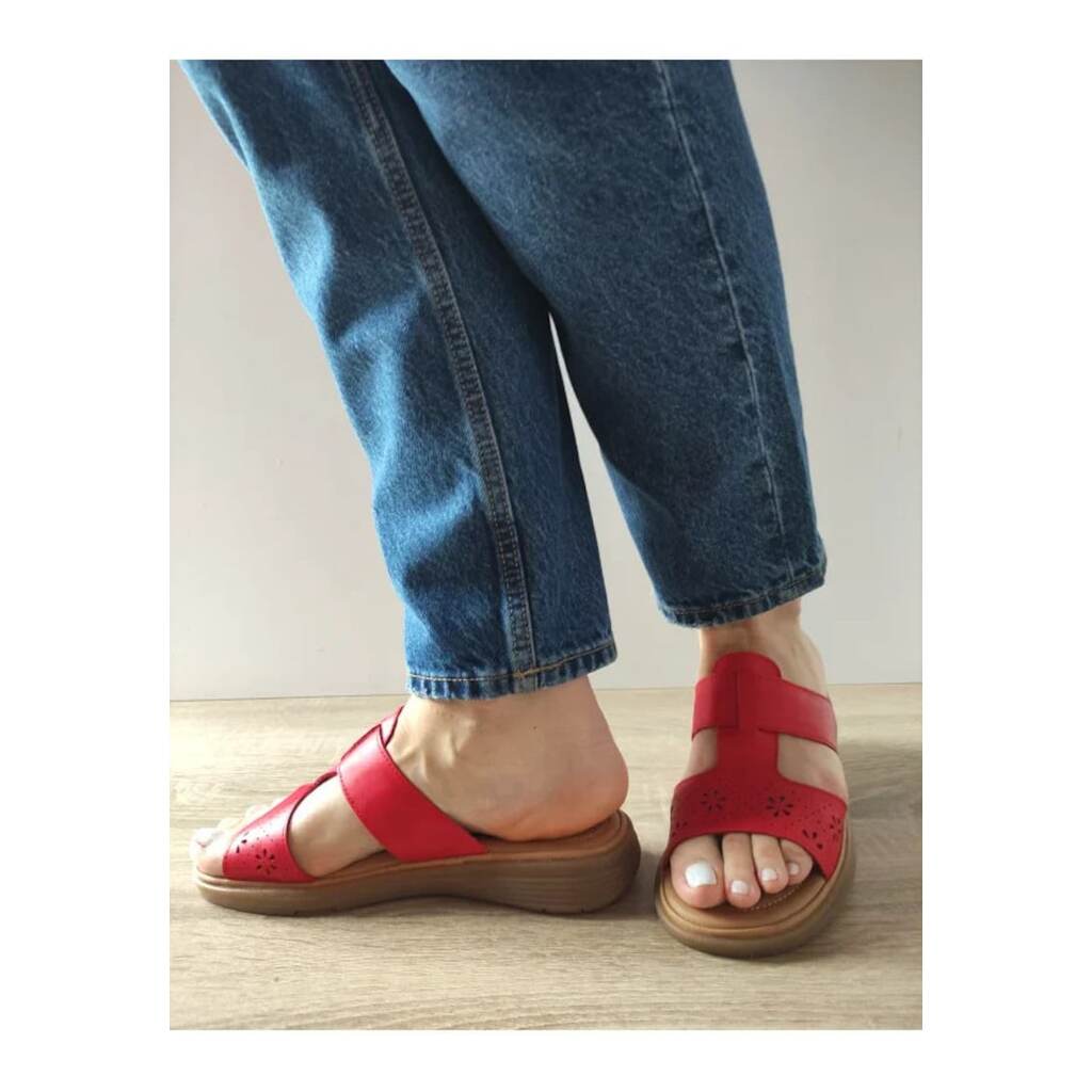 Саботи Casual Дамски  33179 - Червен - Червен