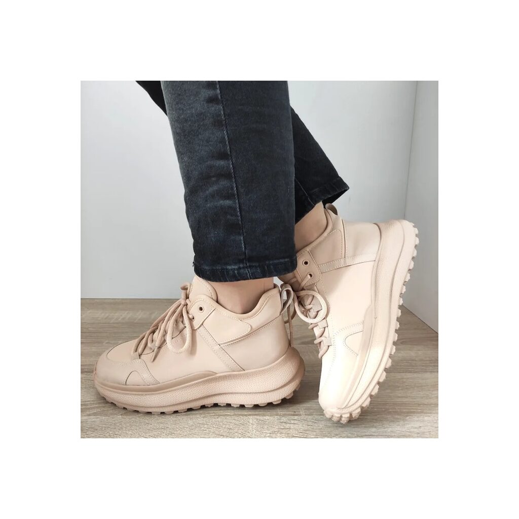 Елегантни дамски боти  F682-2 Beige - Бежови - Бежов