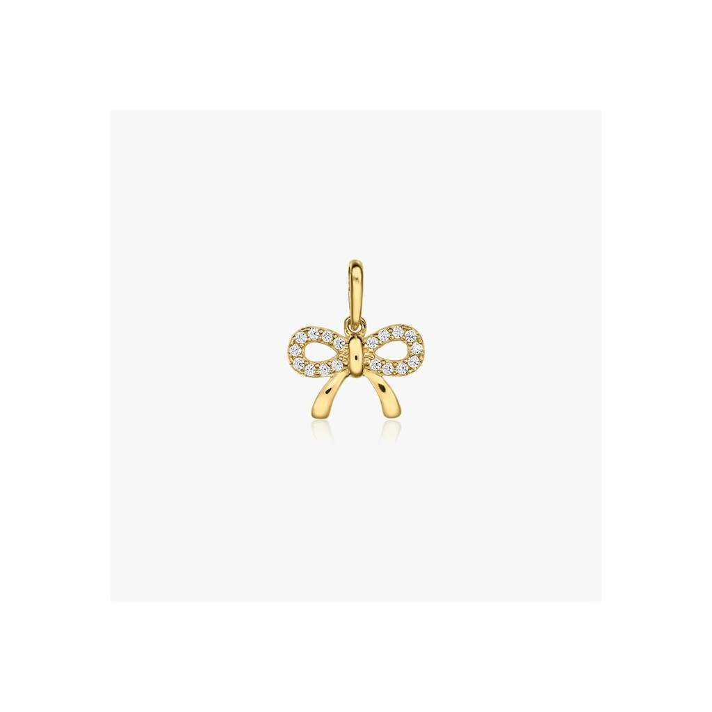 Висулка от жълто злато Bow Charm