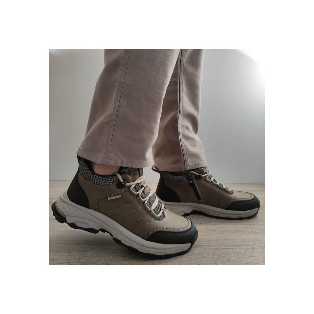 Ежедневни мъжки боти  E3122 Khaki - Каки - Каки