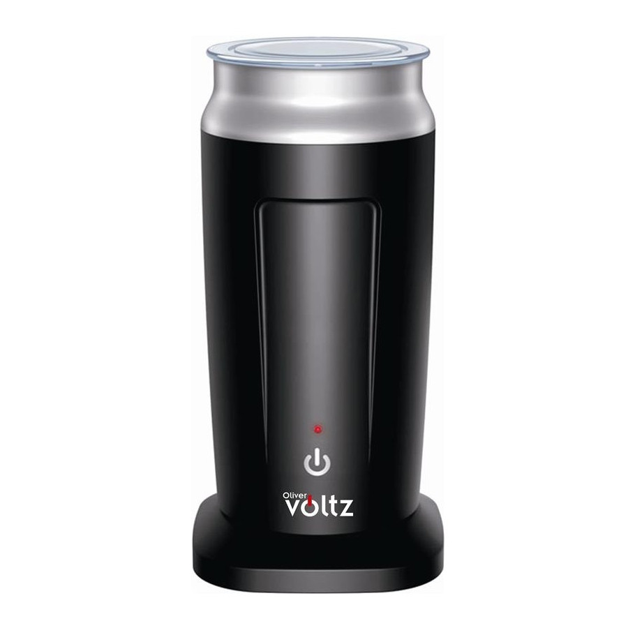Уред за разпенване на мляко 3в1 Oliver Voltz OV51176A, 240 мл, 500W, Автоматична термозащита STRIX, Неръждаема стомана, Черен/сив