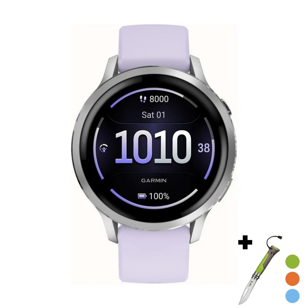 Смарт часовник Garmin Venu 4 Amoled 41 мм Gorilla 3 Silver/Periwinkle 010-03013-01