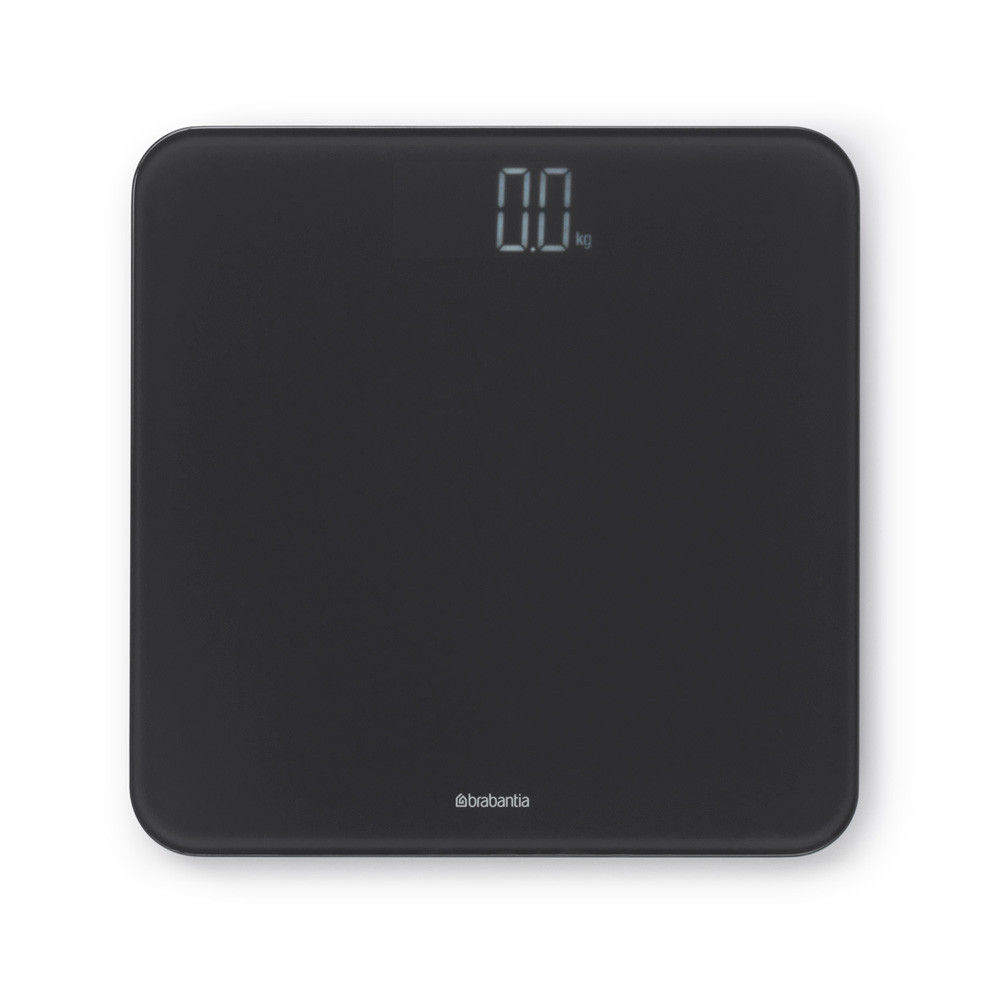 Кантар Brabantia ReNew 1003495, До 180 кг, С батерии, Автоматично изключване, Тъмносив