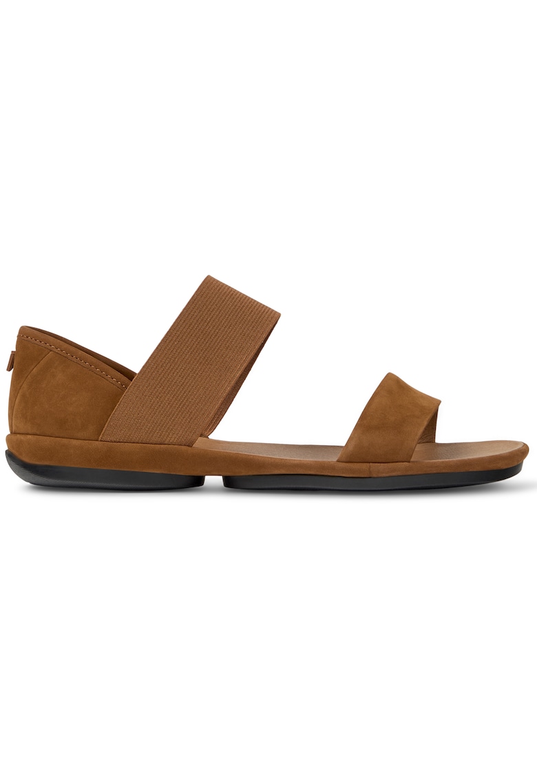 Сандали Right Nina от набук - Кафяв