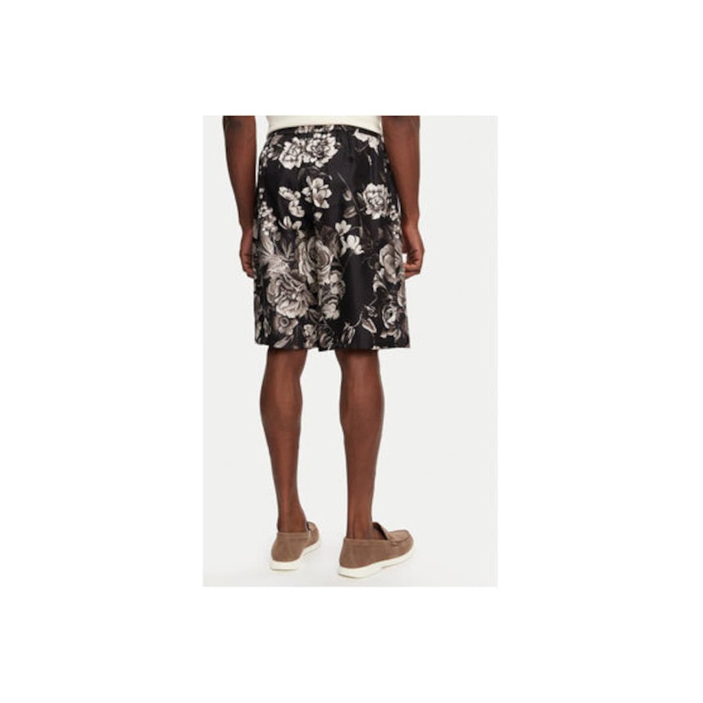 Мъжки къси панталони Dolce Gabbana - GV37AT IS1VS - Копринени - 50 EU - Черни