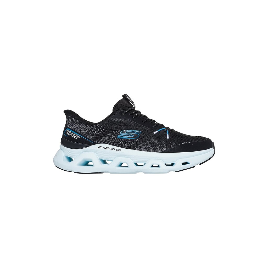 Текстилни спортни обувки Glide-Step Altus - Aphtur Slip-ins - Черен/Кралско Синьо