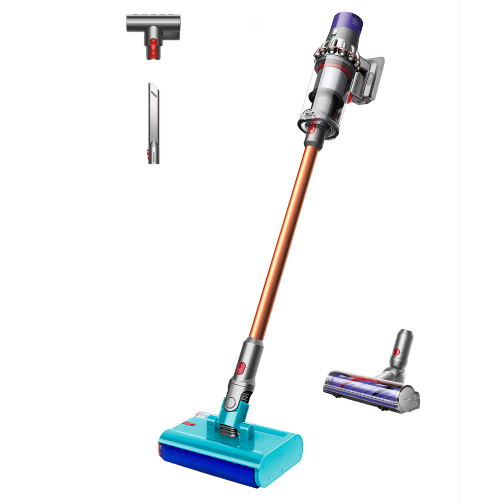 Вертикална прахосмукачка Dyson V10 Cyclone Submarine 594446-01, 150AW, 0.76 л, 60 мин, Сухо/мокро, 3 режима, Хигиенично изпразване, Root Cyclone™, Никел/тюркоаз