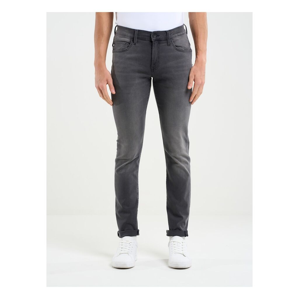 Мъжки дънки модел Deric 893 - skinny - сиви - висококачествен деним - Tъмносив