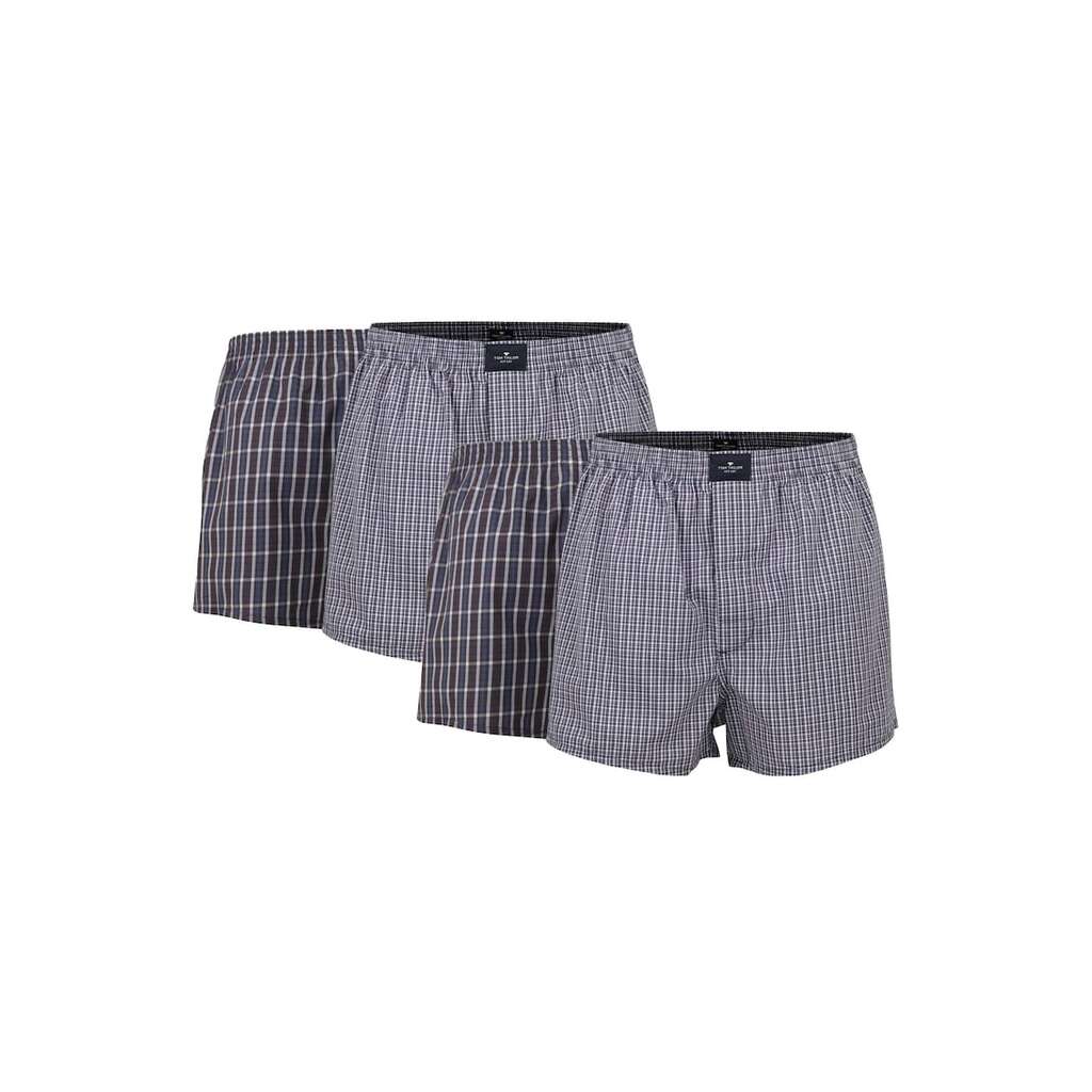 Памучни боксерки - 4 чифта - Тъмносин - Цена в shopmall.bg