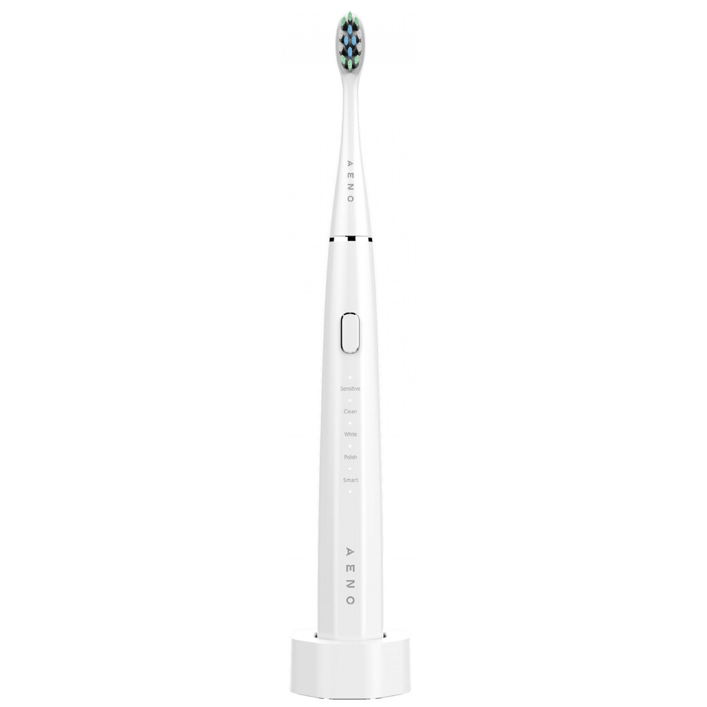 Електрическа звукова четка за зъби AENO ADB0001S, 46000 rpm/min, До 90 дни с едно зареждане, Таймер, Избелва, Бял
