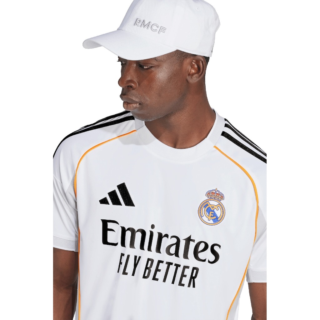 Футболна слим тениска Real Madrid - Бял/Черен