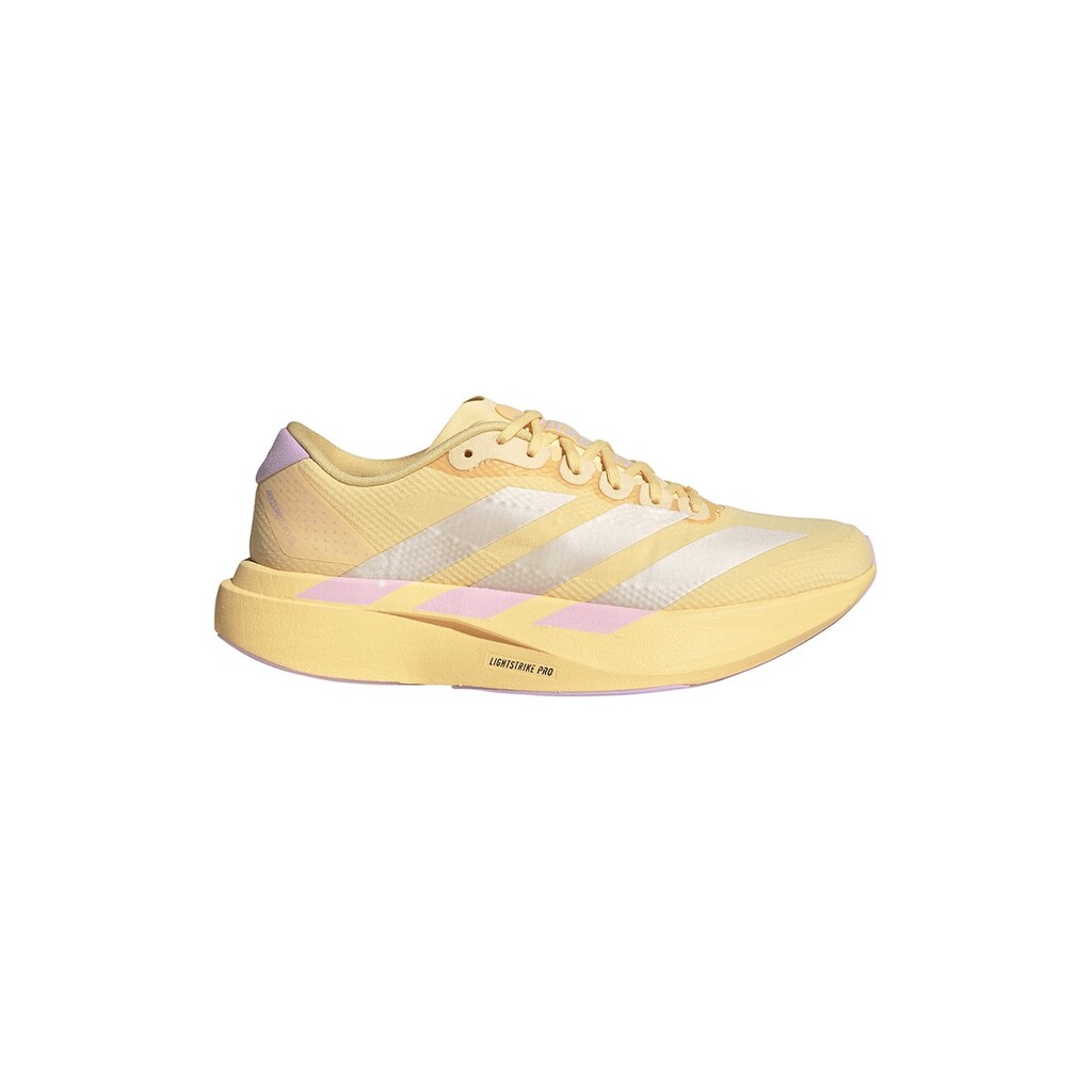 Обувки Adizero Evo за бягане - Неоново жълто/Сребрист