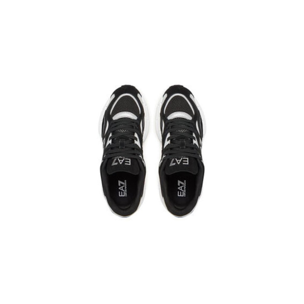 Мъжки спортни обувки - X8X237 XK425 -  Emporio Armani - Текстил - Черен - Черен