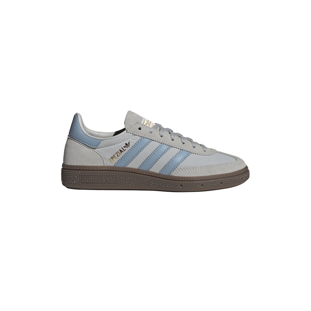 Равни хандбал обувки Spezial с велур - Сив/Син