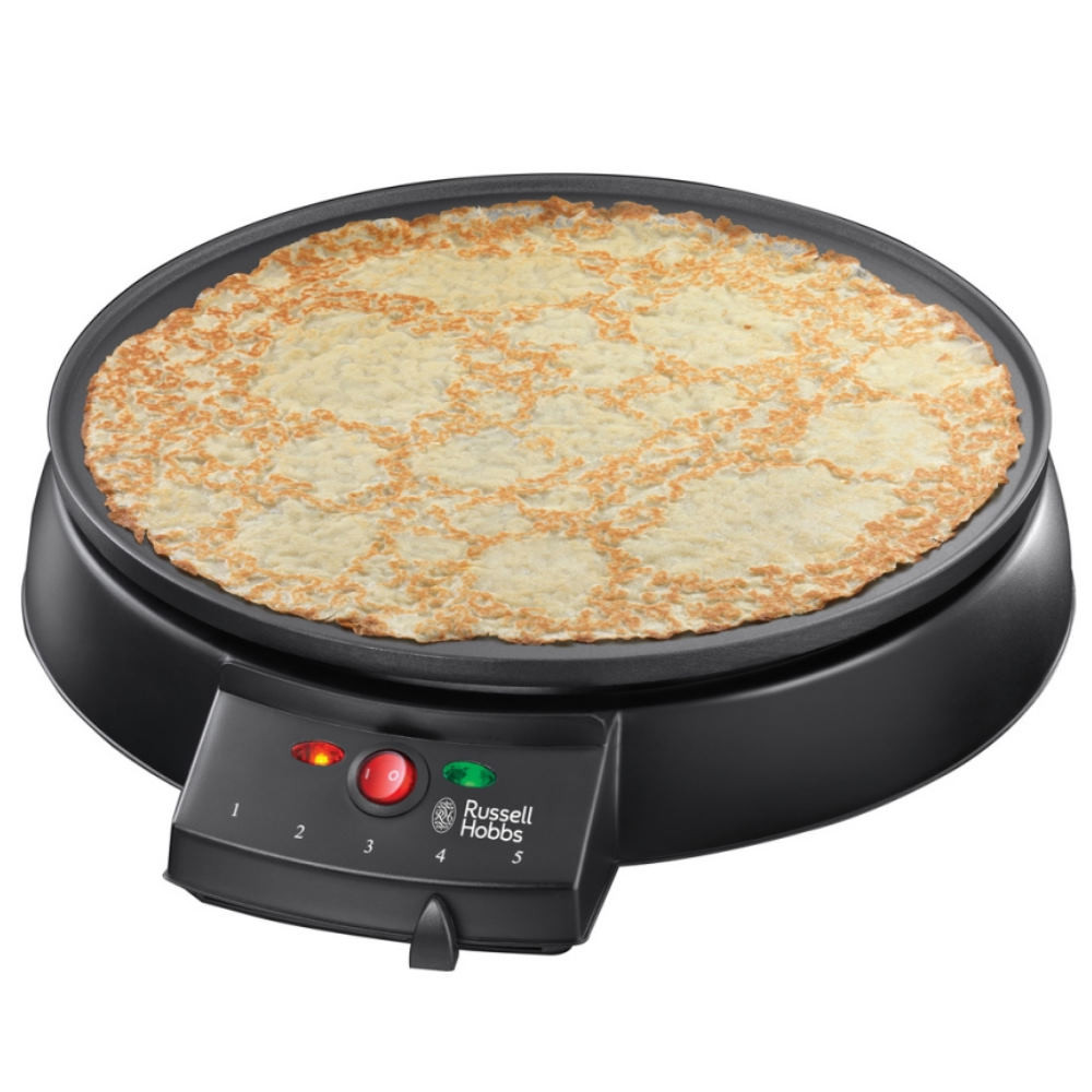 Уред за палачинки Russell Hobbs Fiesta 20920-56, 1000W, 30 см, Включени прибори, Черен