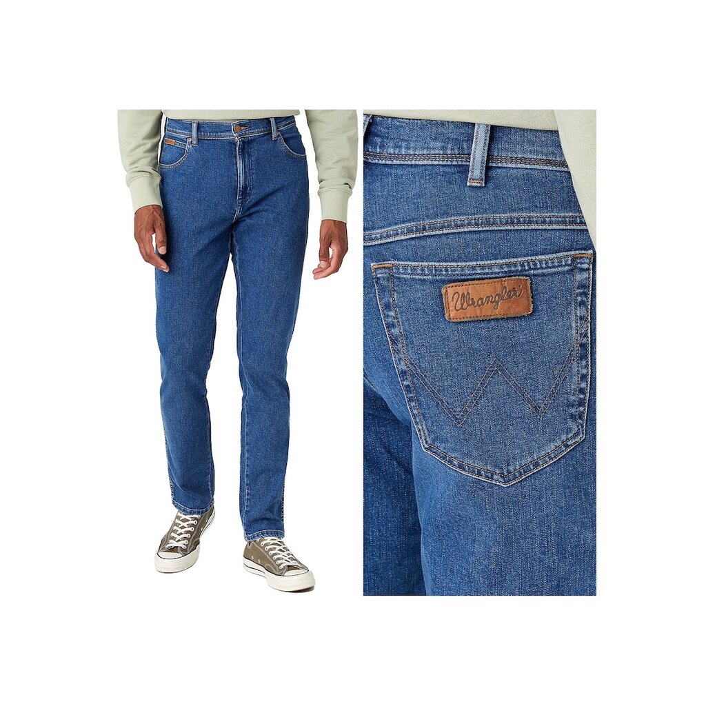 Мъжки дънки Wrangler  W30 L34 - сини - вталени - еластични