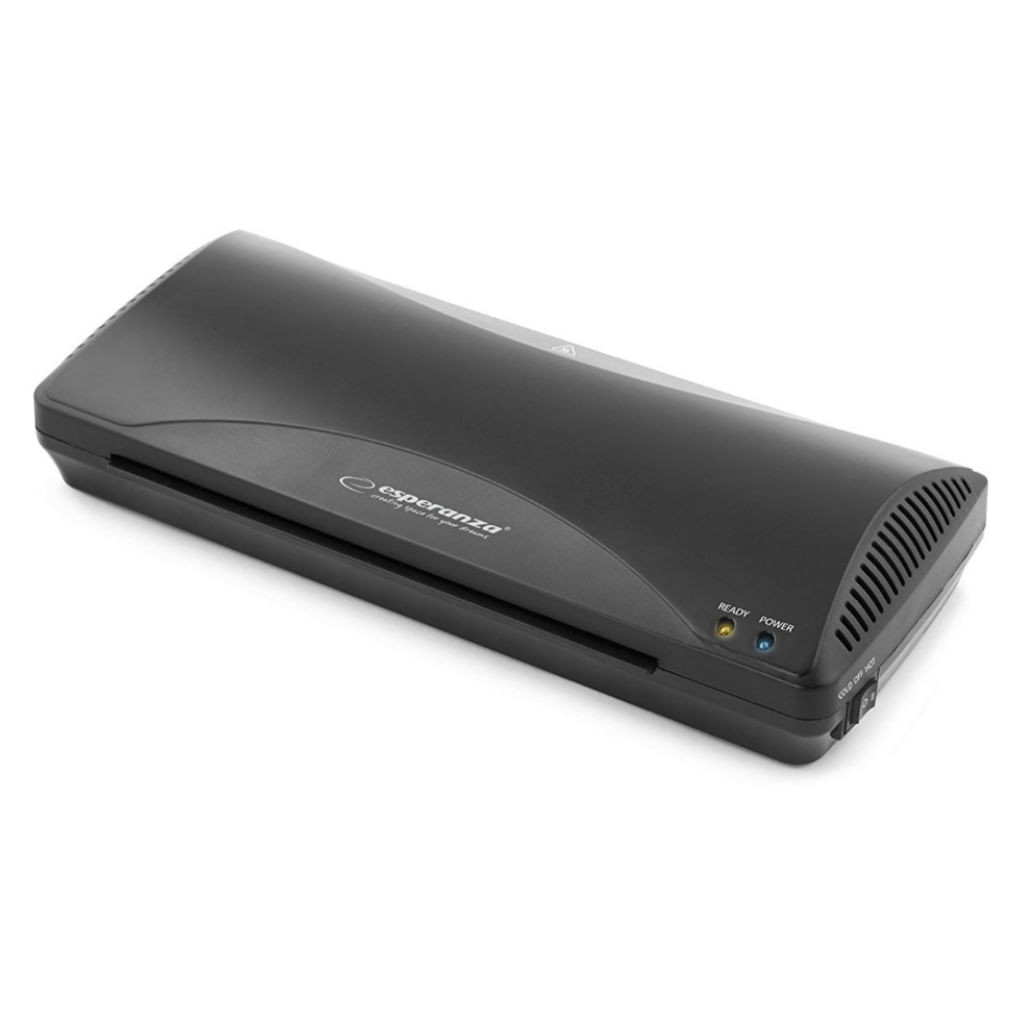 Ламинатор Esperanza EFL001, 265W, A4, Топло/Студено ламиниране, 250 мм/мин, Черен