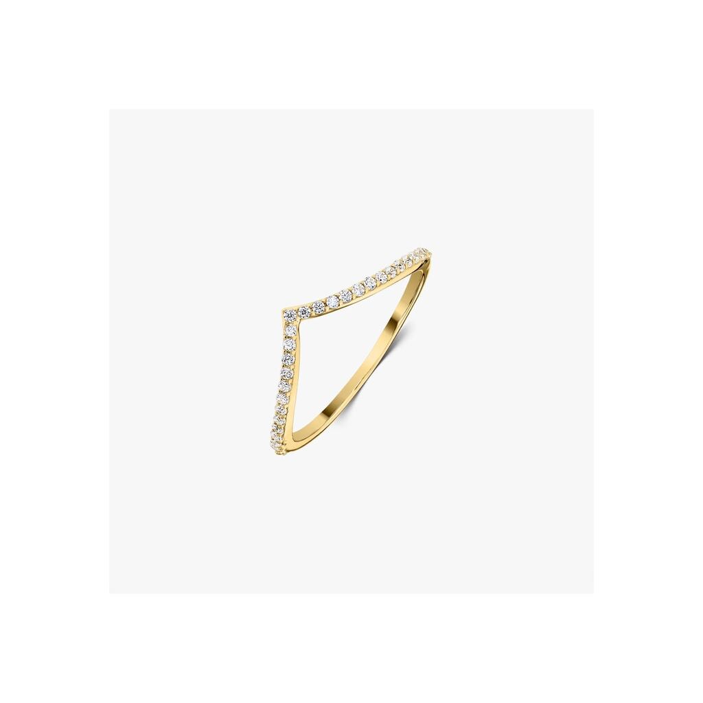 Сребърен пръстен Golden Simple V - Цирконий