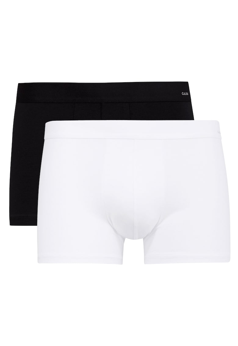 Боксерки с памук - 2 чифта - Бял/Черен … - Цена в shopmall.bg