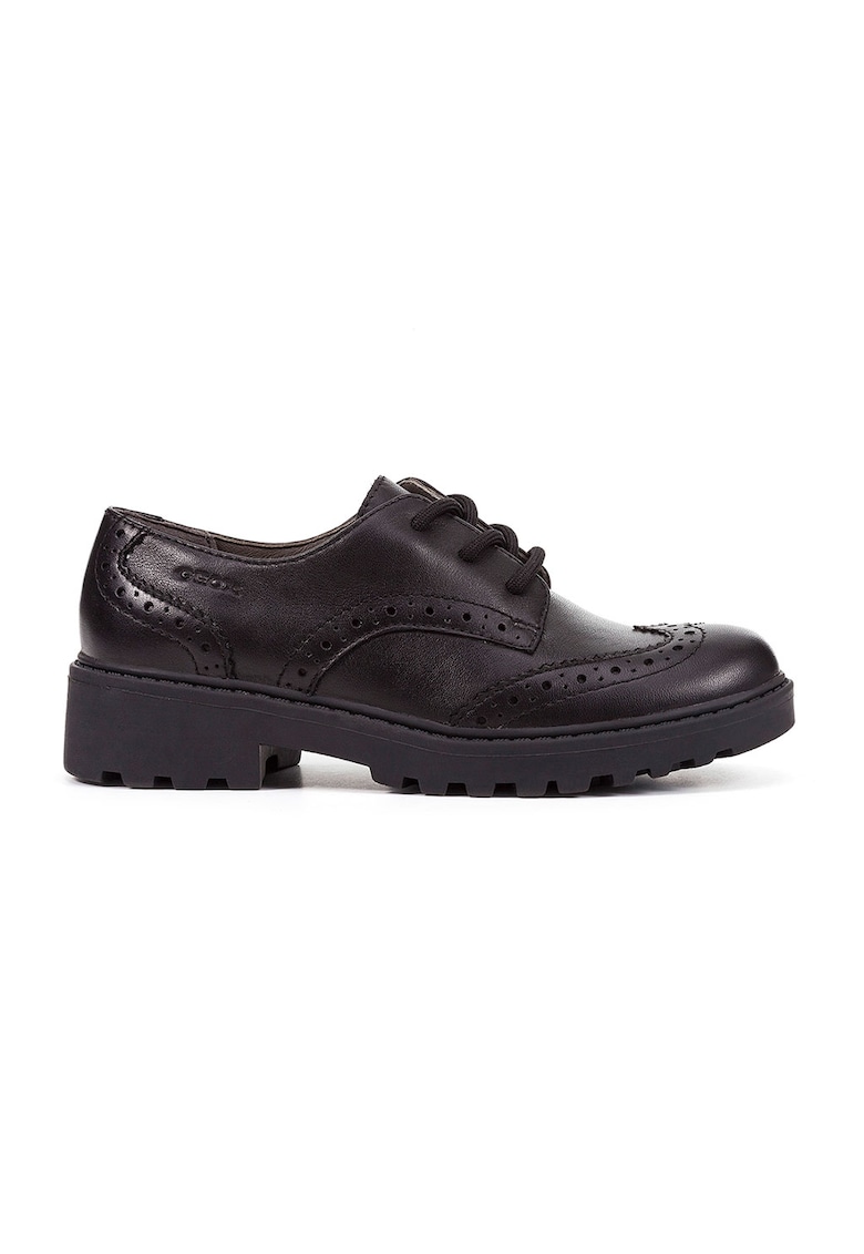 Кожени обувки Brogue - Черен