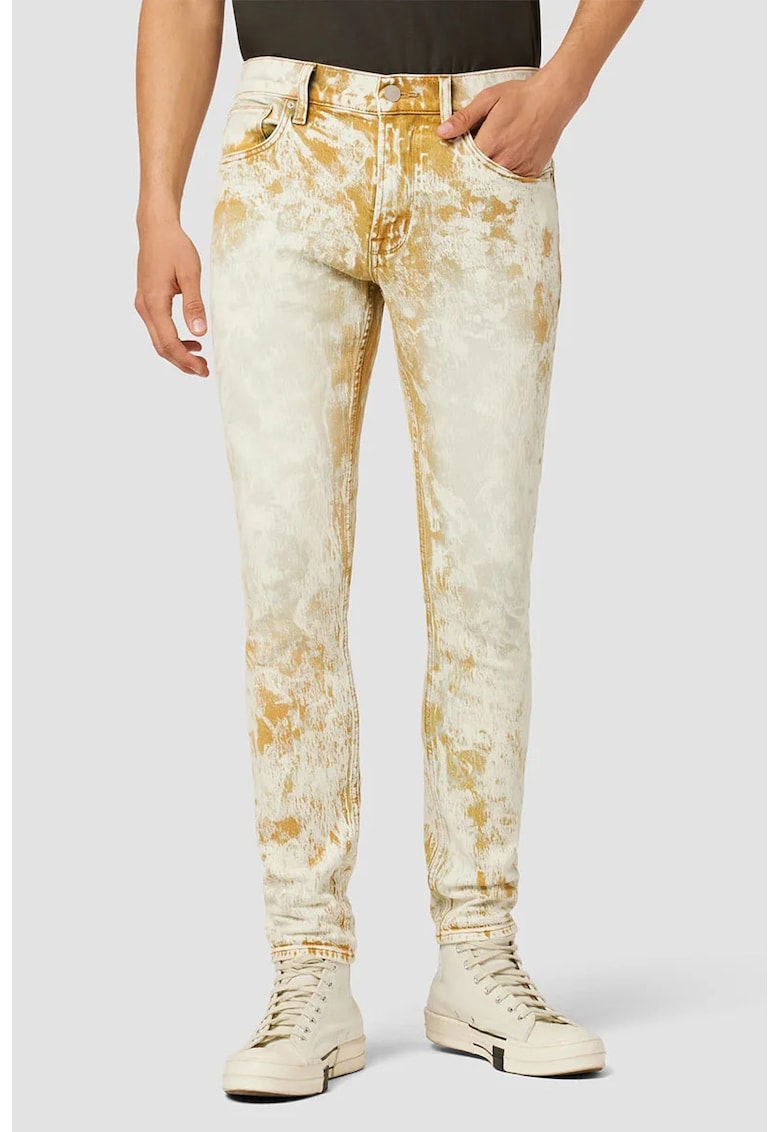 Hudso - Blugi skinny fit - cu aspect decolorat - Кафяв
