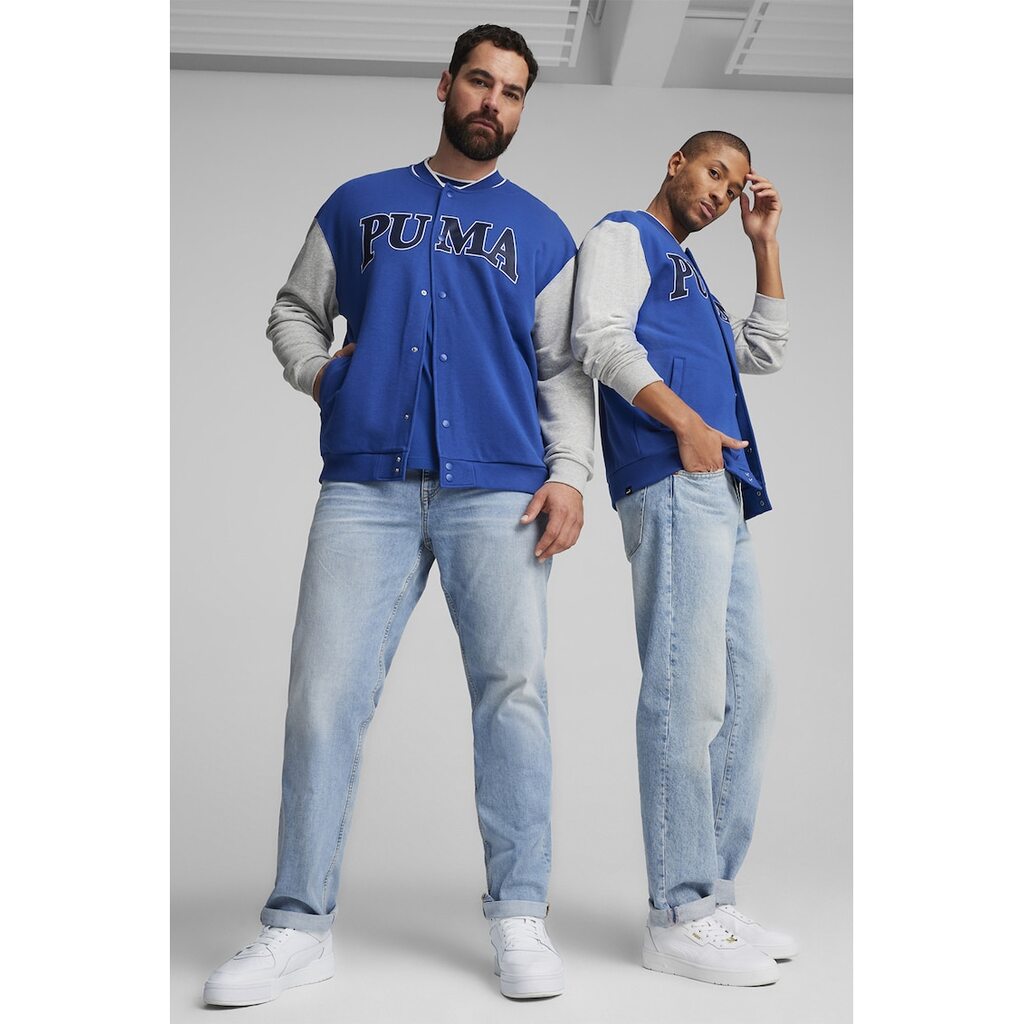 Яке Varsity Squad с лого - Тъмносин/Сив меланж Puma - Сравни цени - цена