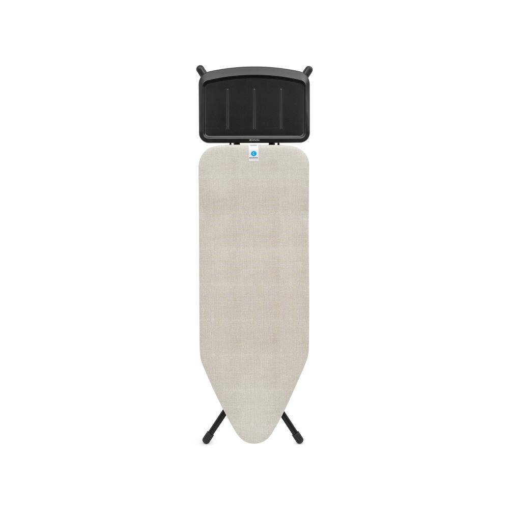Маса за гладене Brabantia C 1008896, 124x45 см, 7 позиции за регулиране, Поставка за парогенератор, Светлосив