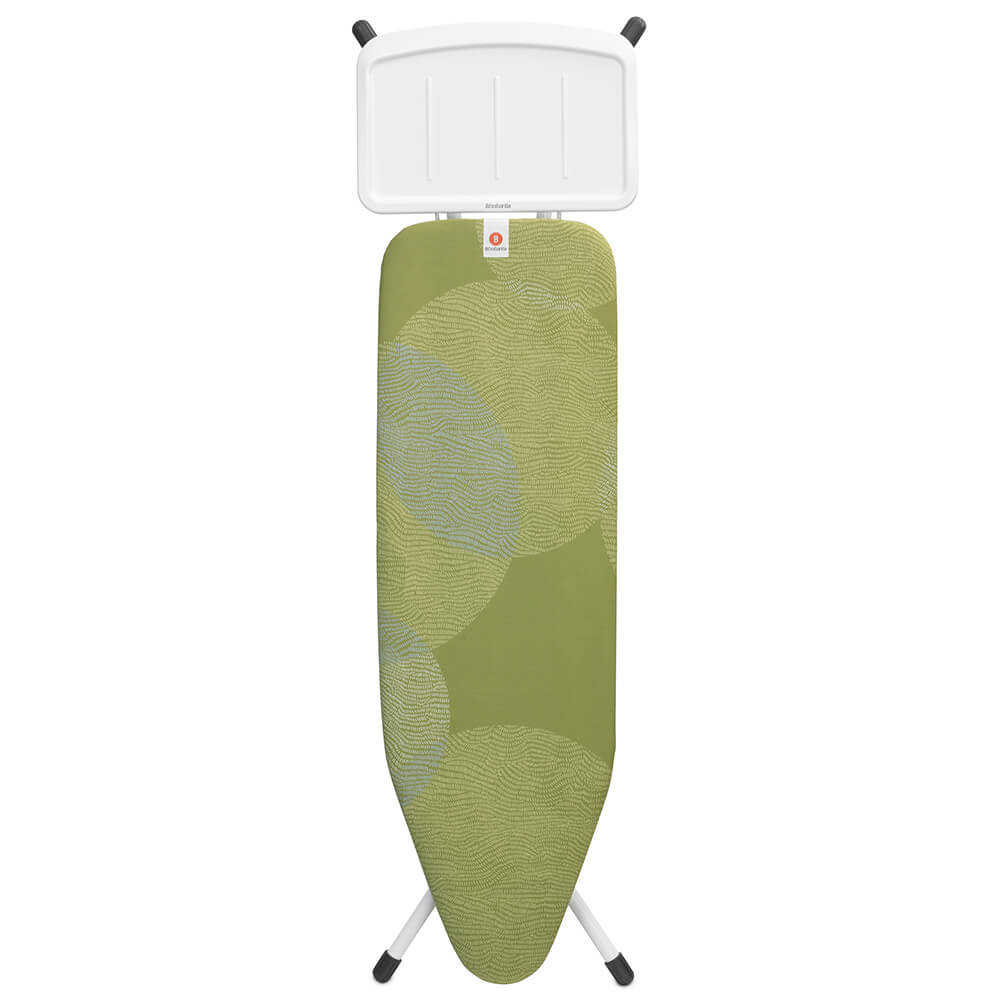 Маса за гладене Brabantia B 1005618, 124x38 см, 7 позиции за регулиране, Поставка за парогенератор, Зелен