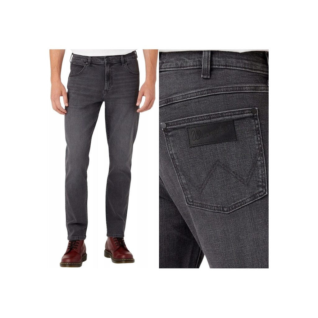 мъжки Wrangler  812 Slim Tapered сиви - Сив