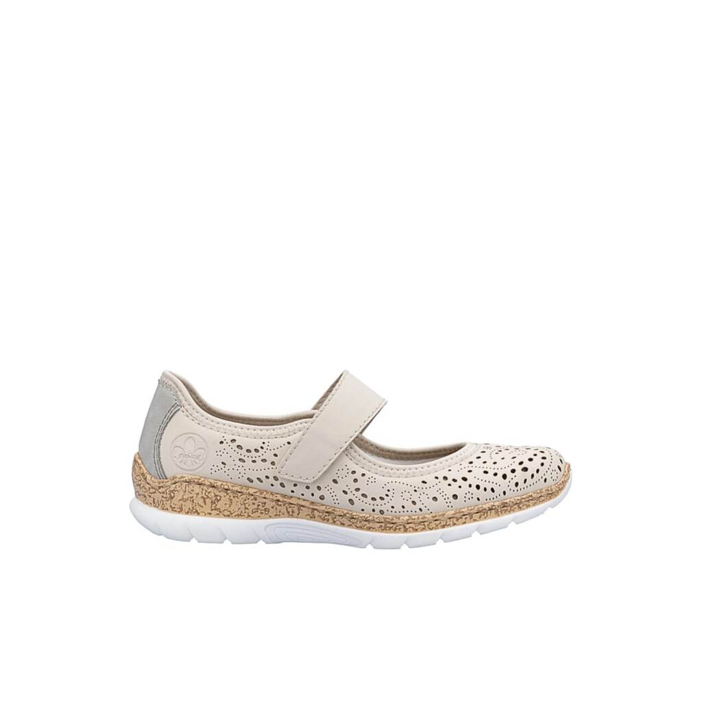 Дамски спортни обувки -  ANTISTRESS - N4299-60 кремави - екокожа - Крем