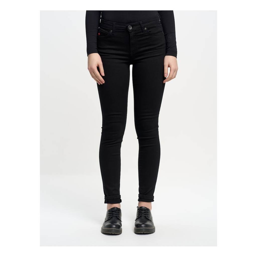 Дамски дънки  Adela 915 - skinny - еластични - черни - памук-еластан