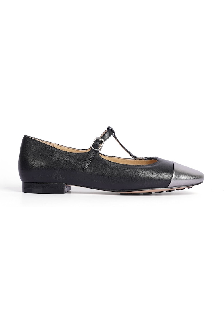 Vickie Leather Flats - Черно злато