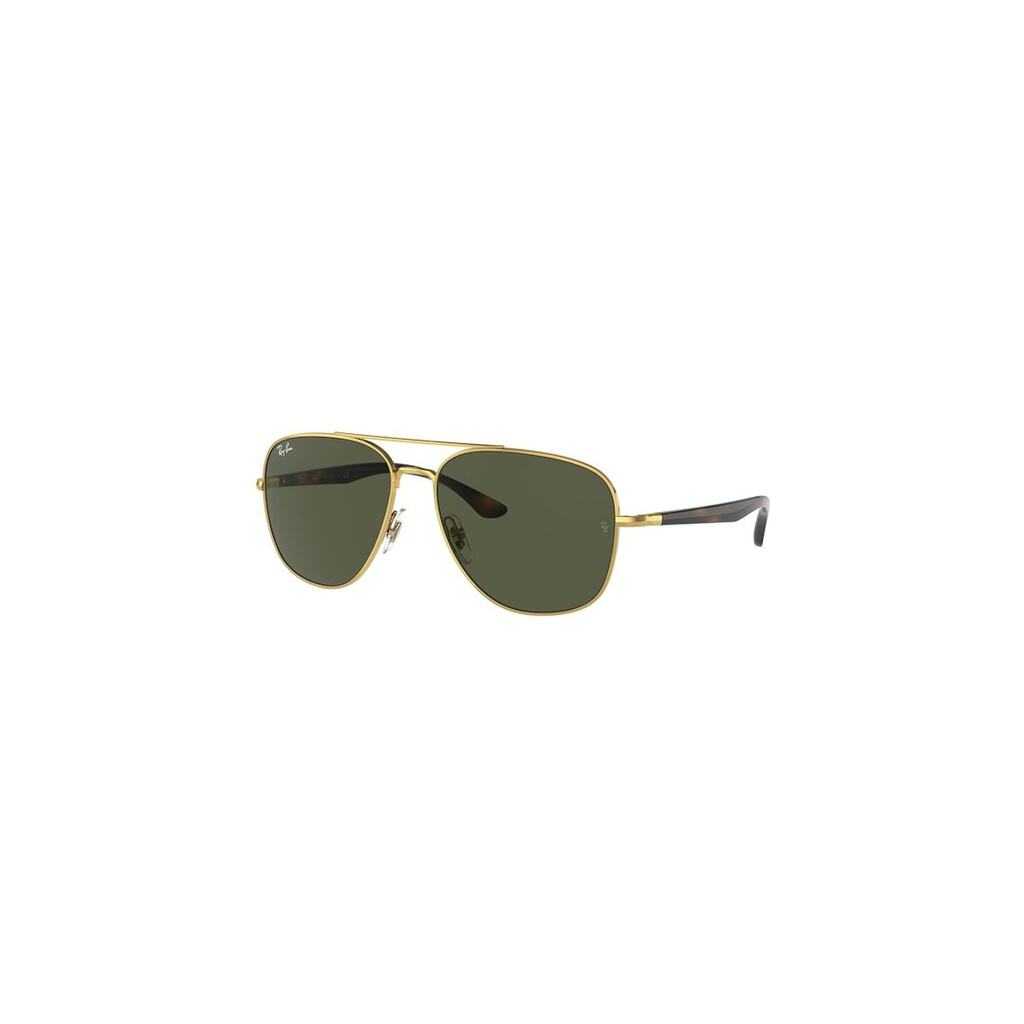 Унисекс слънчеви очила Aviator с плътни стъкла - Кафяв