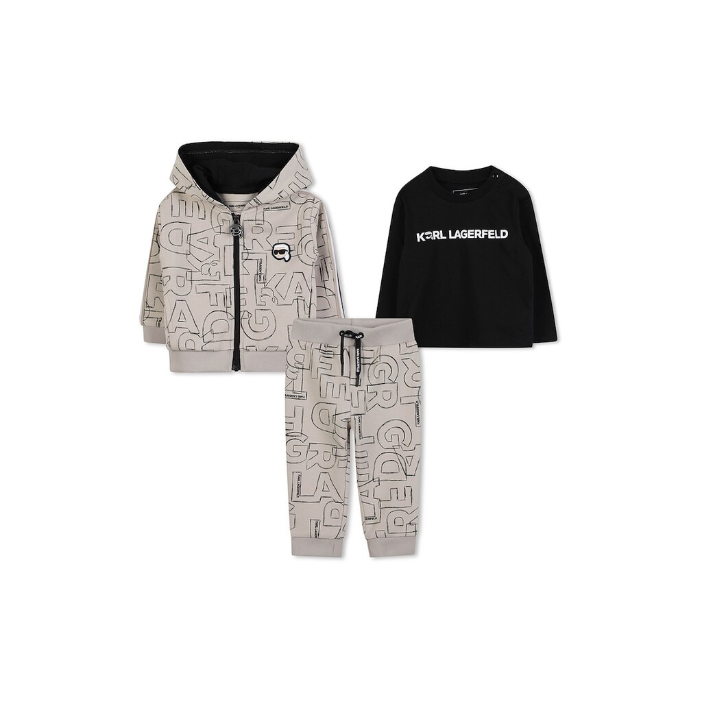 Спортен екип с лого и блуза - Черен/Беж… - Цена в shopmall.bg