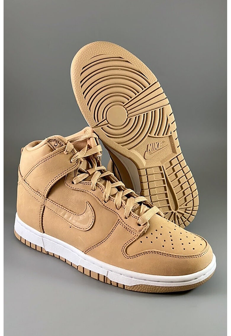 Кожени спортни обувки Dunk High - Камел