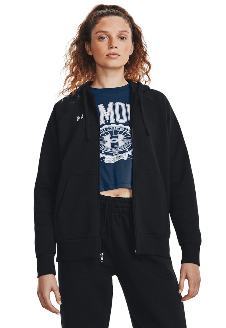 Поларено фитнес худи Rival с цип Under Armour - В… - Виж цена