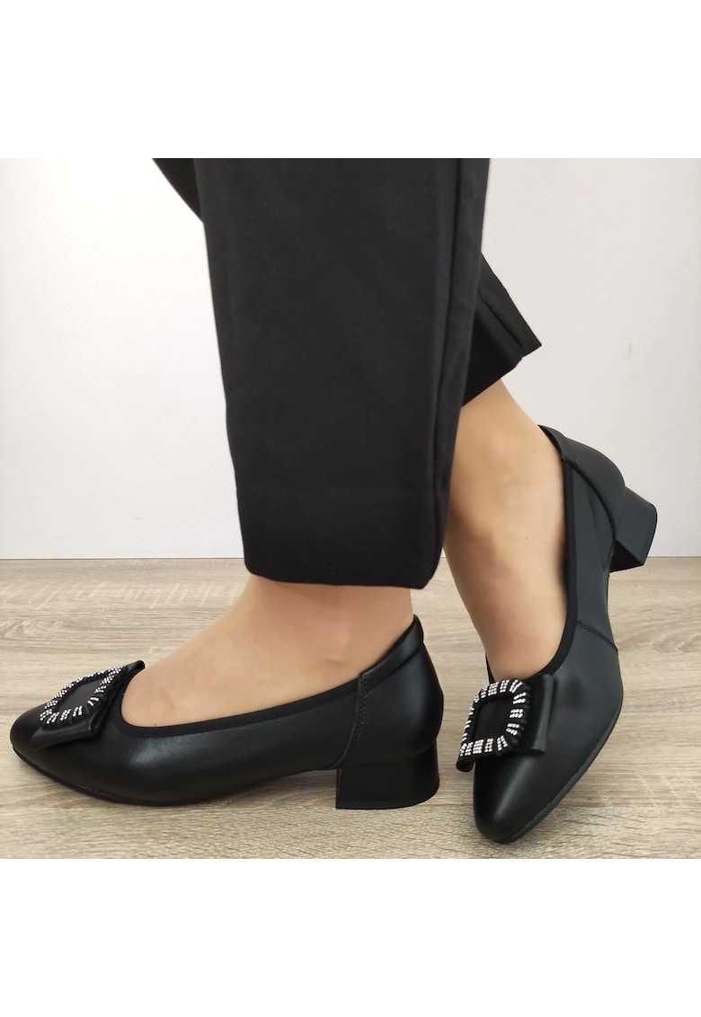 Елегантни дамски обувки  5598 Black - черни - Черен