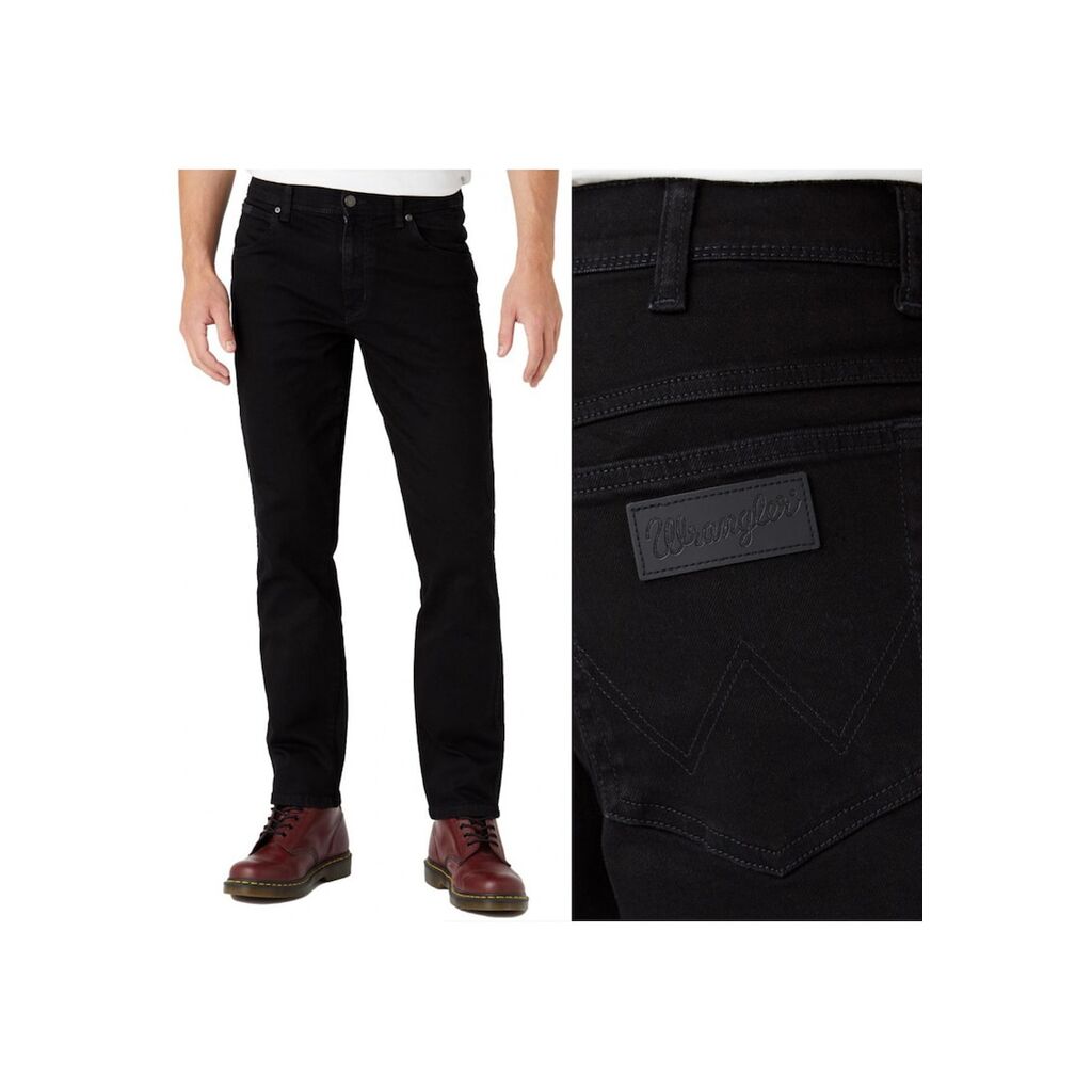 Мъжки дънки - Wrangler -  черни - W48 L34