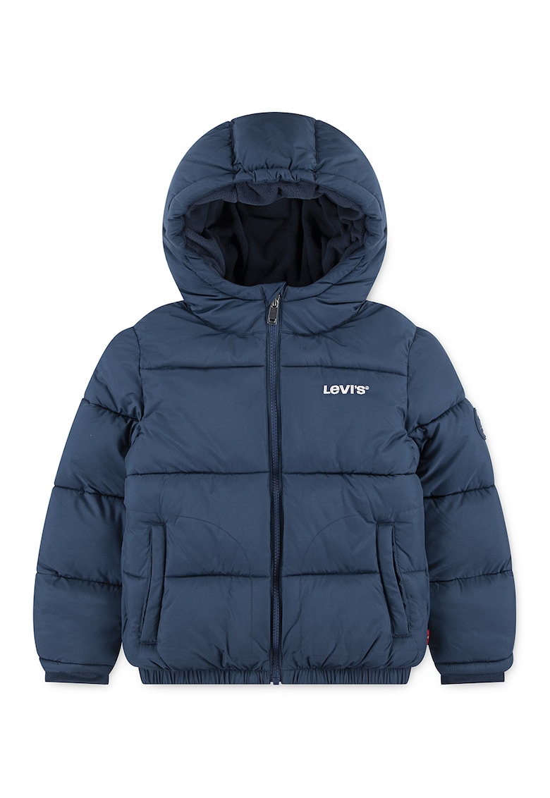 Зимно яке с лого - Тъмносин Levis - топ цена
