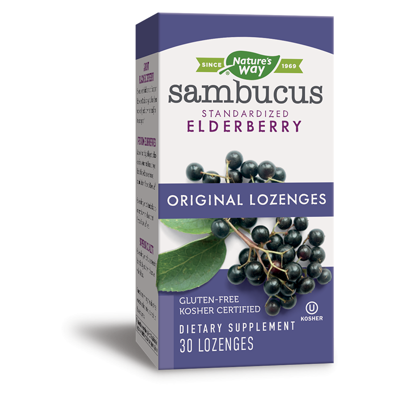 Самбукус с черен бъз и витамин С - Sambucus Original Lozenges, 30 таблетки за смучене