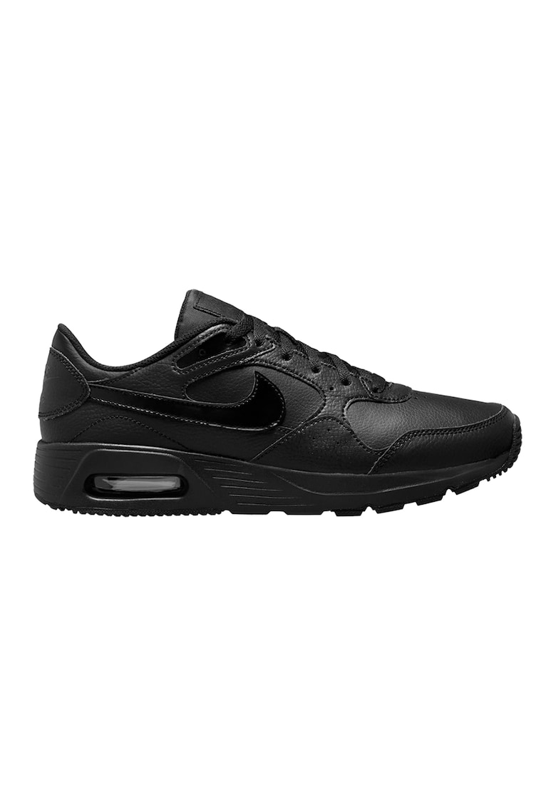 Спортни обувки Air Max с кожа и еко кожа - Черен