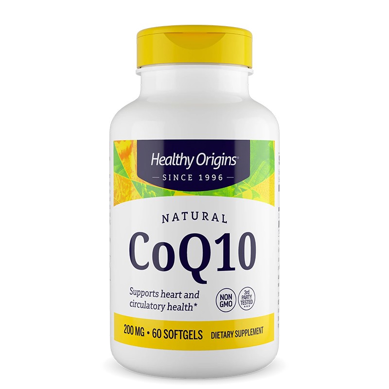 Коензим Q10 (убиквинон) – Енергия и сърдечна функция, 200 mg, 60 капсули