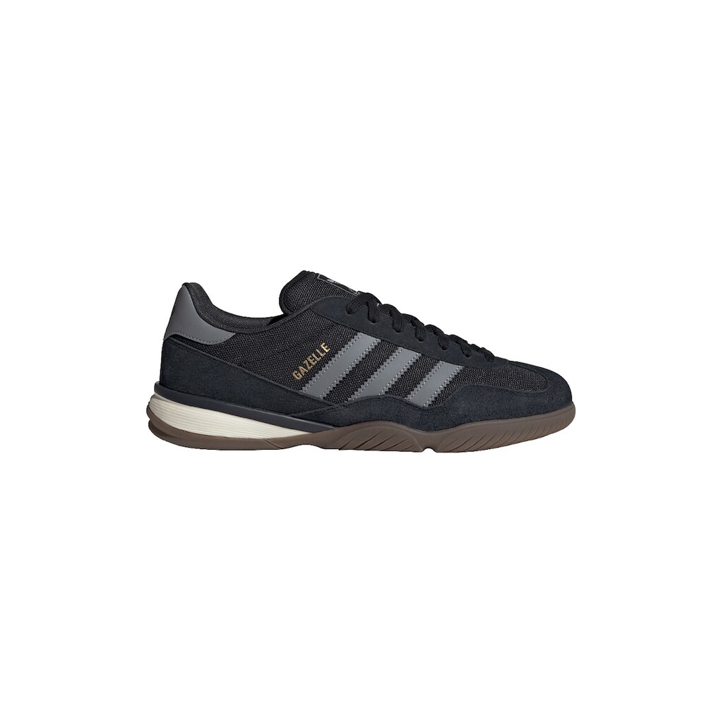 Спортни обувки Gazelle от велур и текстил под глезена - Черен/Сив