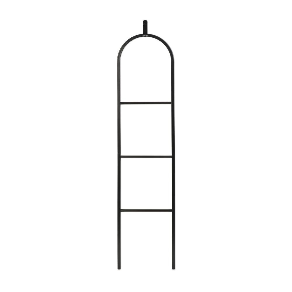 Многофункционална закачалка за дрехи Brabantia Linn 1008927, 3 рафта, Овална част за закачане на сако, Устойчива на корозия, Черен
