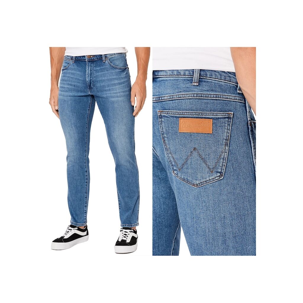 мъжки Wrangler  812 Slim Tapered - син - L36 - Син