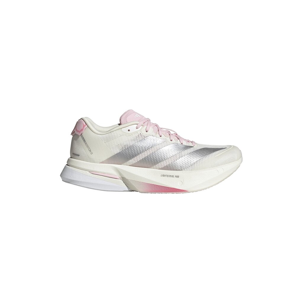 Обувки за бягане Adizero Boston 13 - Бял/Сребрист