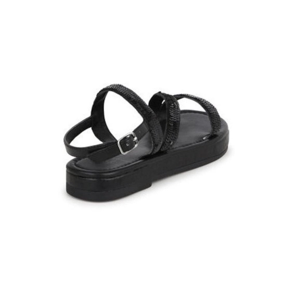 Детски сандали за момичета Karl Lagerfeld - 303669270 - Екокожа - Черни - Черен