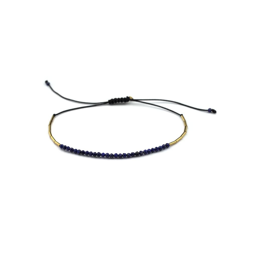 Гривна -  Lapis Bar - gold-filled 14k/20 - лазурит - регулируема